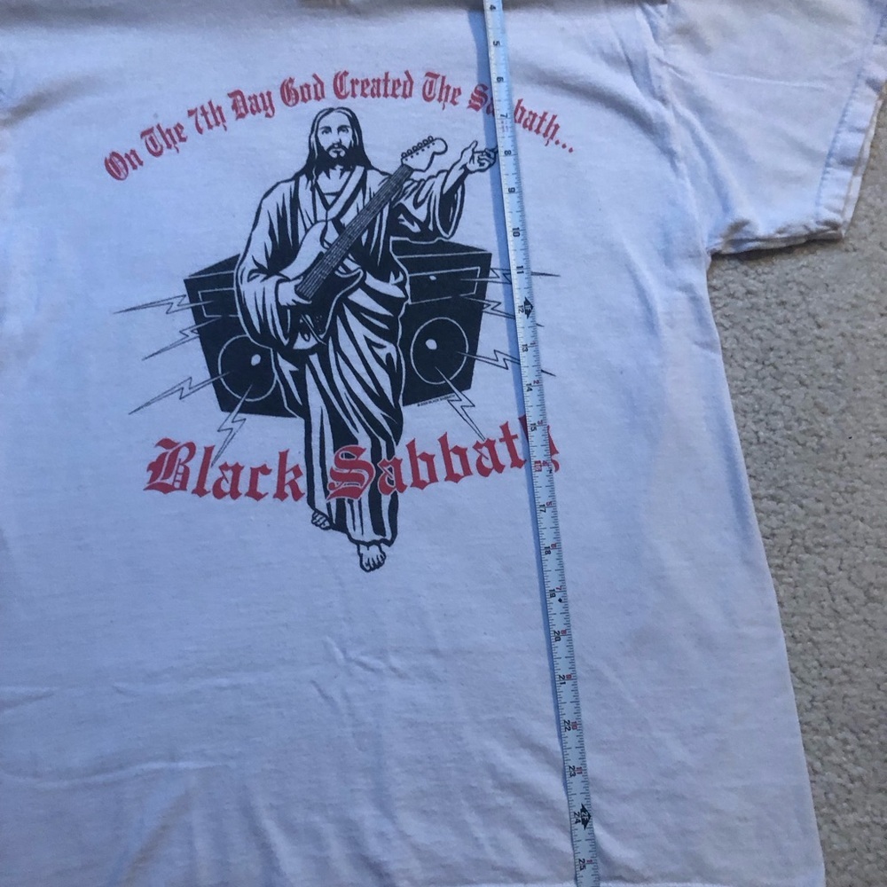 BLACK SABBATH White Graphic T-Shirt Fruit of the Loom size M 100% cotton 2005 - Picture 15 of 16